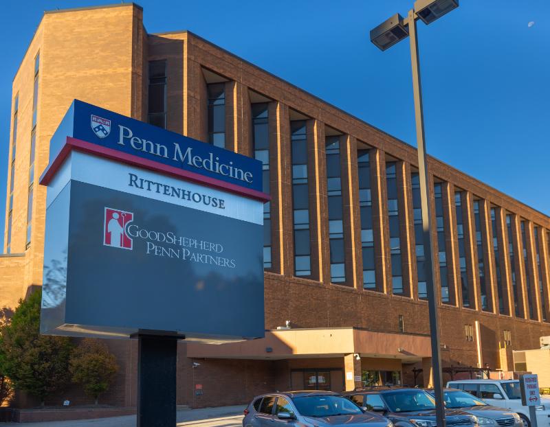 The exterior of Penn Medicine Rittenhouse Campus in Philadelphia, where Penn Medicine Rehabilitation is located.