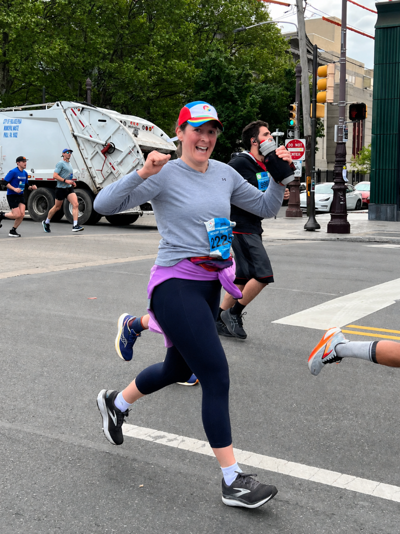 emily fleming running in the Philadelphia broad street run 2026